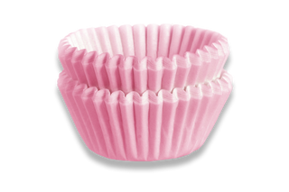 Powder pink baking cups for confetti 10 pcs