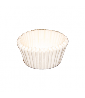 White baking cups for confetti 10 pcs