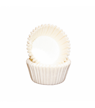 White baking cups for confetti 10 pcs