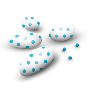 Papa Confetti Polka Dots Light Blue 500g 