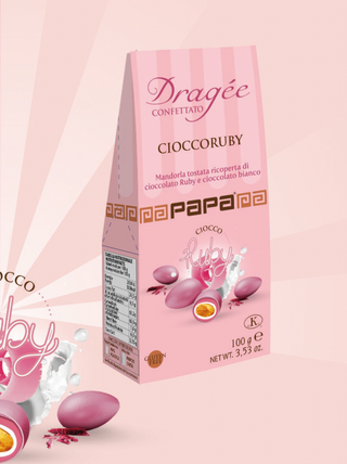 Papa Cioccoruby Pink Chocolate 100gr 